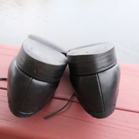 Crockett & Jones London Full-Brogue Oxford Black Calf Leather Sz UK 9 F / US 10 - Picture 12 of 13